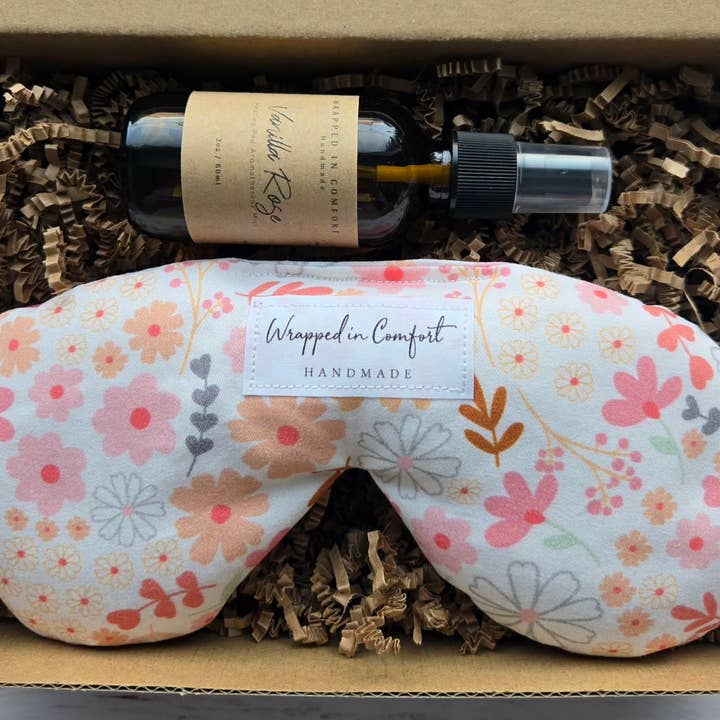Gift Package - Organic Cotton Eye Pillow and Mist for wholesale by Wrapped In Comfort