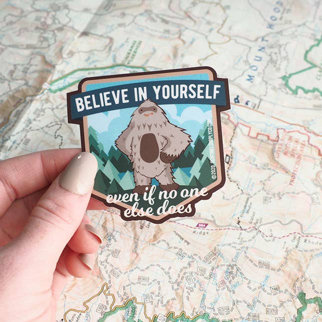 Sentinel Supply - Wholesale Sticker - Bigfoot Believe in Yourself Sasquatch Sticker