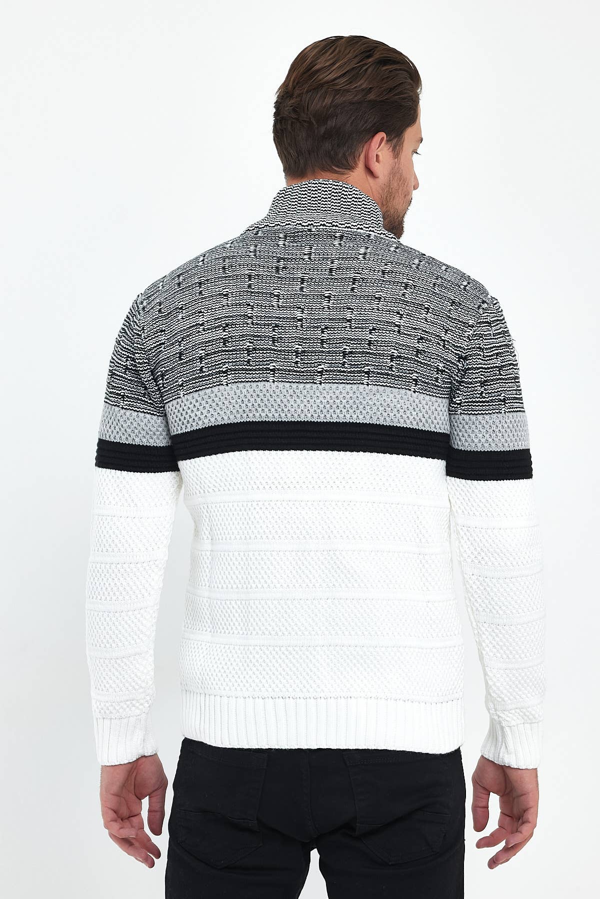 JU GROUP – wholesale Knitted jumper – Men′s – 51253 - CLUB JU MEN'S SWEATER3