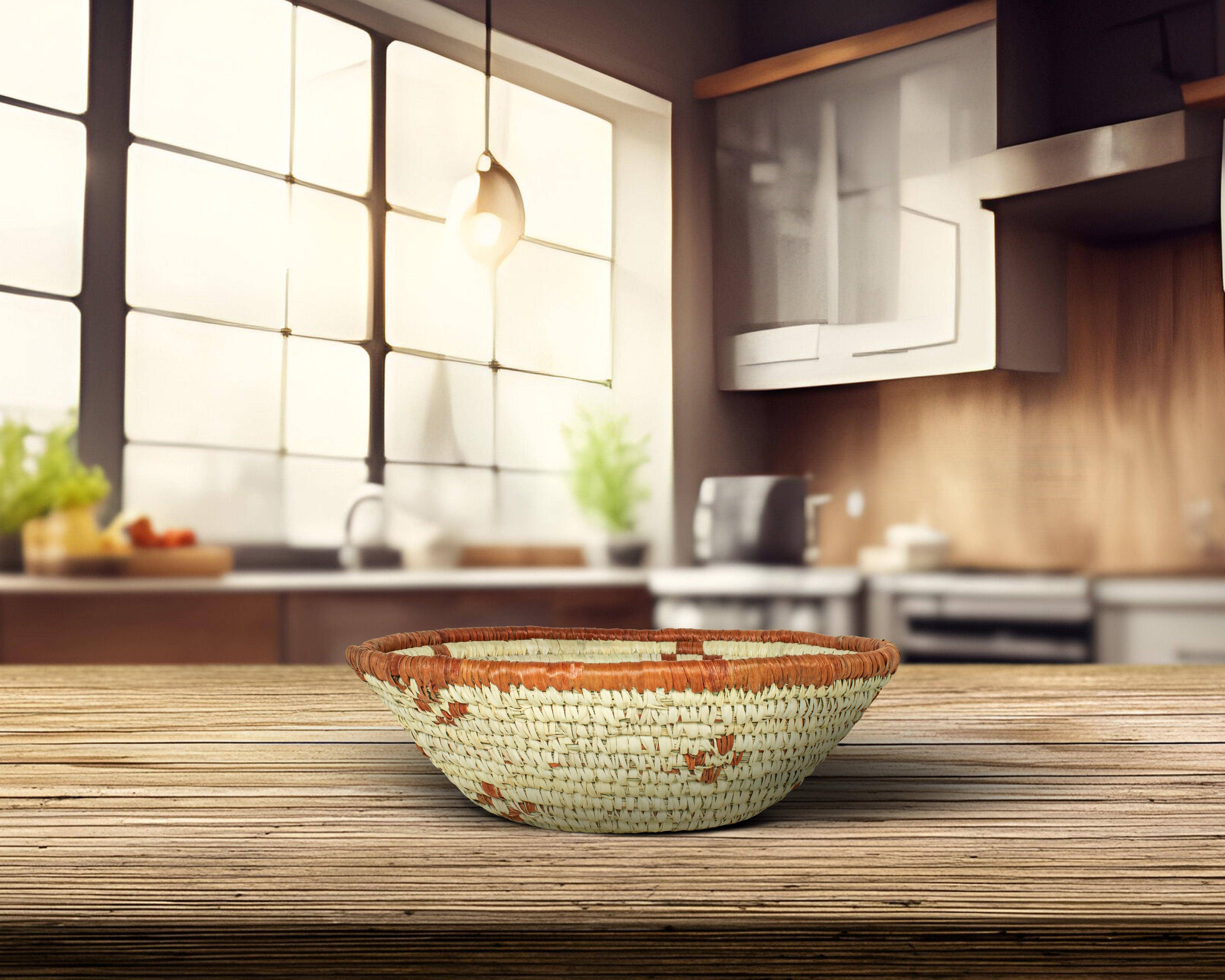 ArtisanalEmporiumLLC - Wholesale Basket - Handwoven Bowl Basket - Southwestern Basket - 8 inch dia5