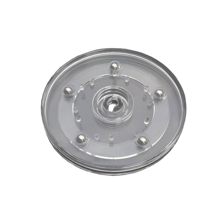 FIXTUREDISPLAYS - Wholesale Lazy Susan - 4" Clear Plastic Spinner Lazy Susan Turntable Organizer for Spice Rack Table Cake Kitchen Pantry
