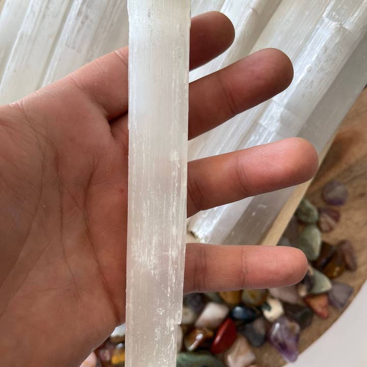 CaNatureLover - Wholesale Spiritual Stone/Crystal - 6-Inch Raw Selenite Wand2