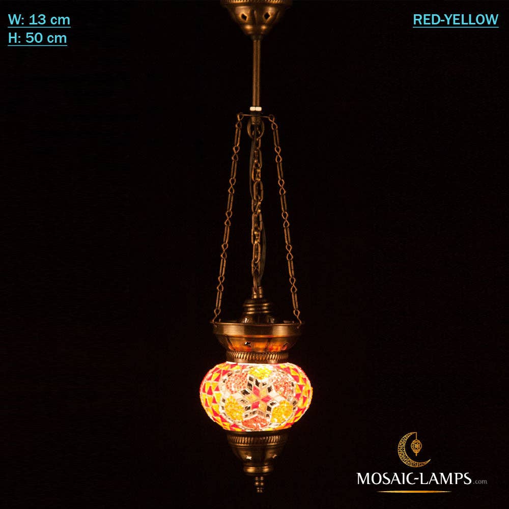 Mosaic Lamps - Vendita all'ingrosso Lampadario/lampada a sospensione - Lampada da soffitto in mosaico turco a 3 catene, marocchina fatta a mano7