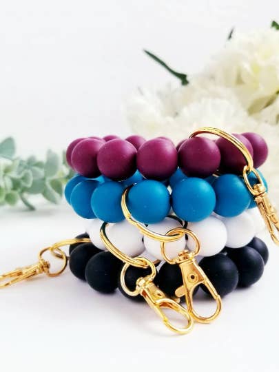 Stretch Beaded Keychain Bracelet for wholesale by House of HIJK