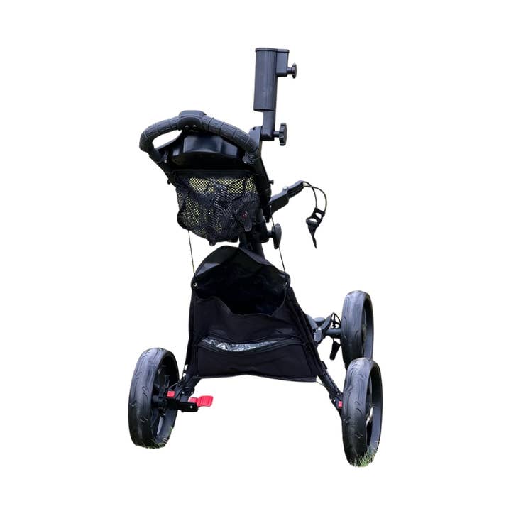 Chariot de golf 4 roues robuste et complet pour la vente par WeWantGolf