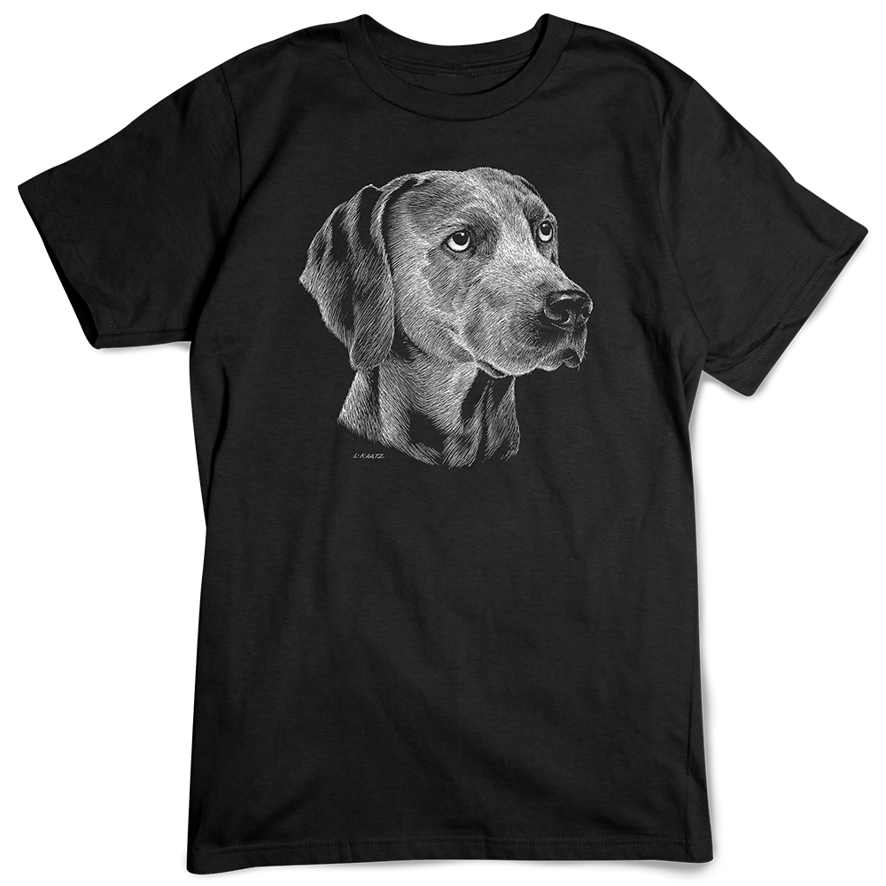 Artopia - Wholesale Screen Printed T-Shirt - Unisex - Weimaraner T-shirt, Scratchboard Dog Breed0