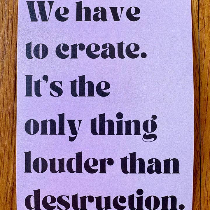 Aktivistkunst Vandtæt Vinylklistermærke for engroshandel hos Anna Liz Heart Designs