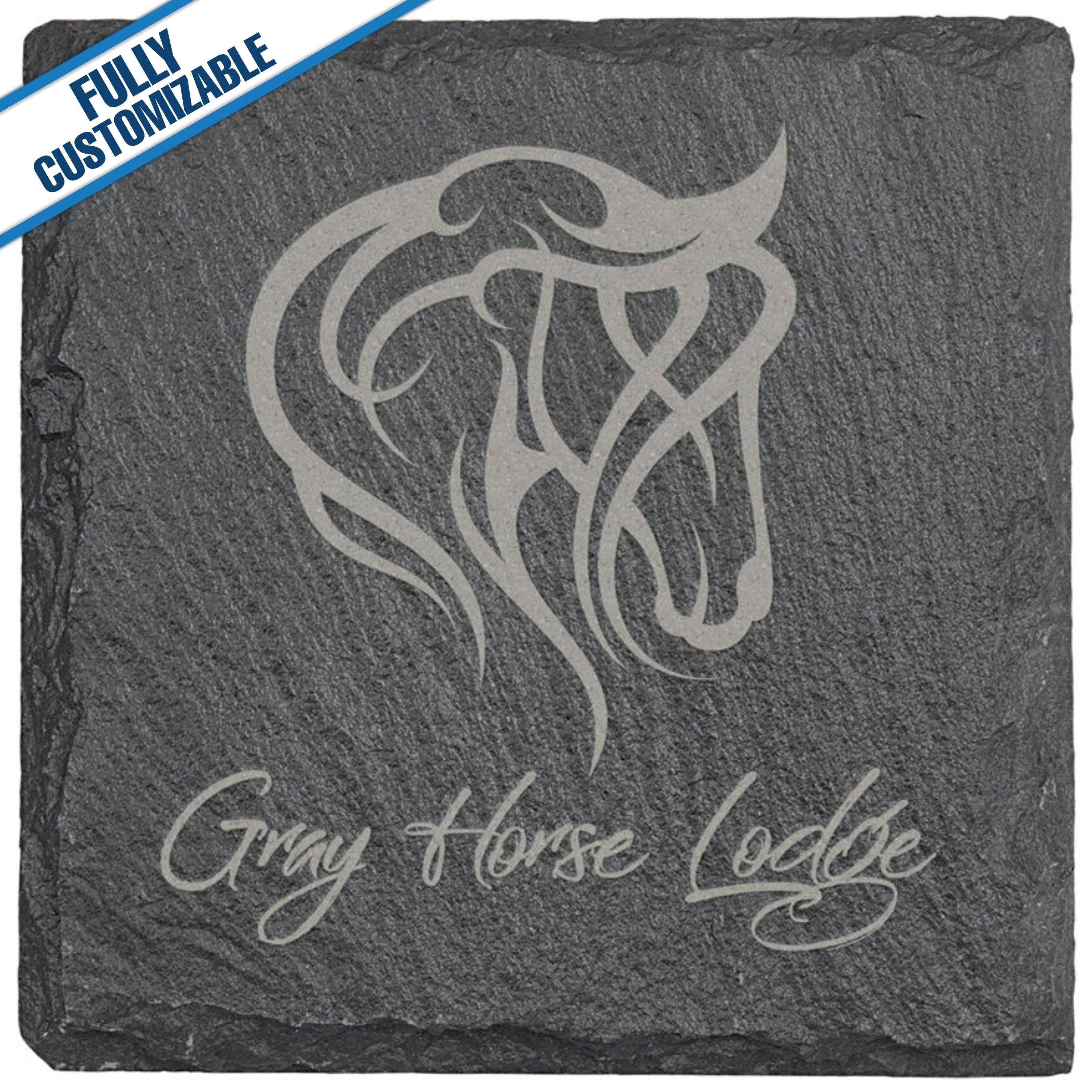 GiftWorksPlus - Wholesale Coasters - Engraved Slate Coasters - Fully Customizable0