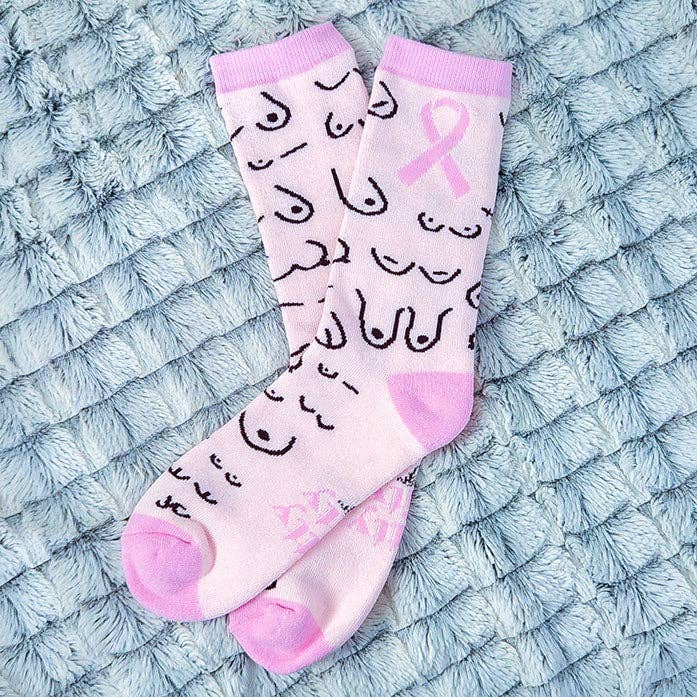 Titty City Design - Wholesale Socks - Women's - Pink Boob Socks