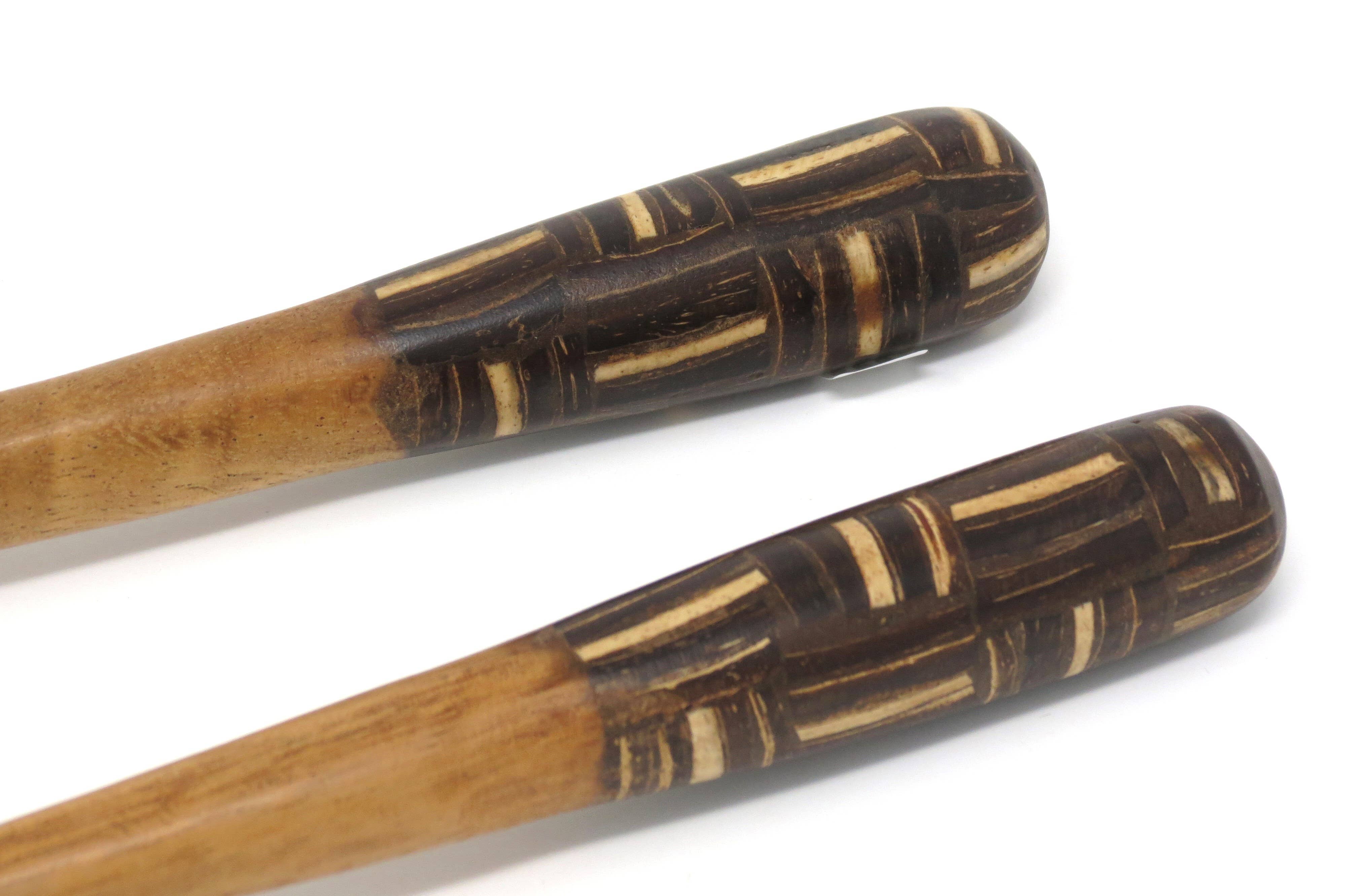 Fair Together - Vendita all'ingrosso Set di posate assortite - Cucchiai per insalata con intarsi in bambù, noce di cocco o cannella8