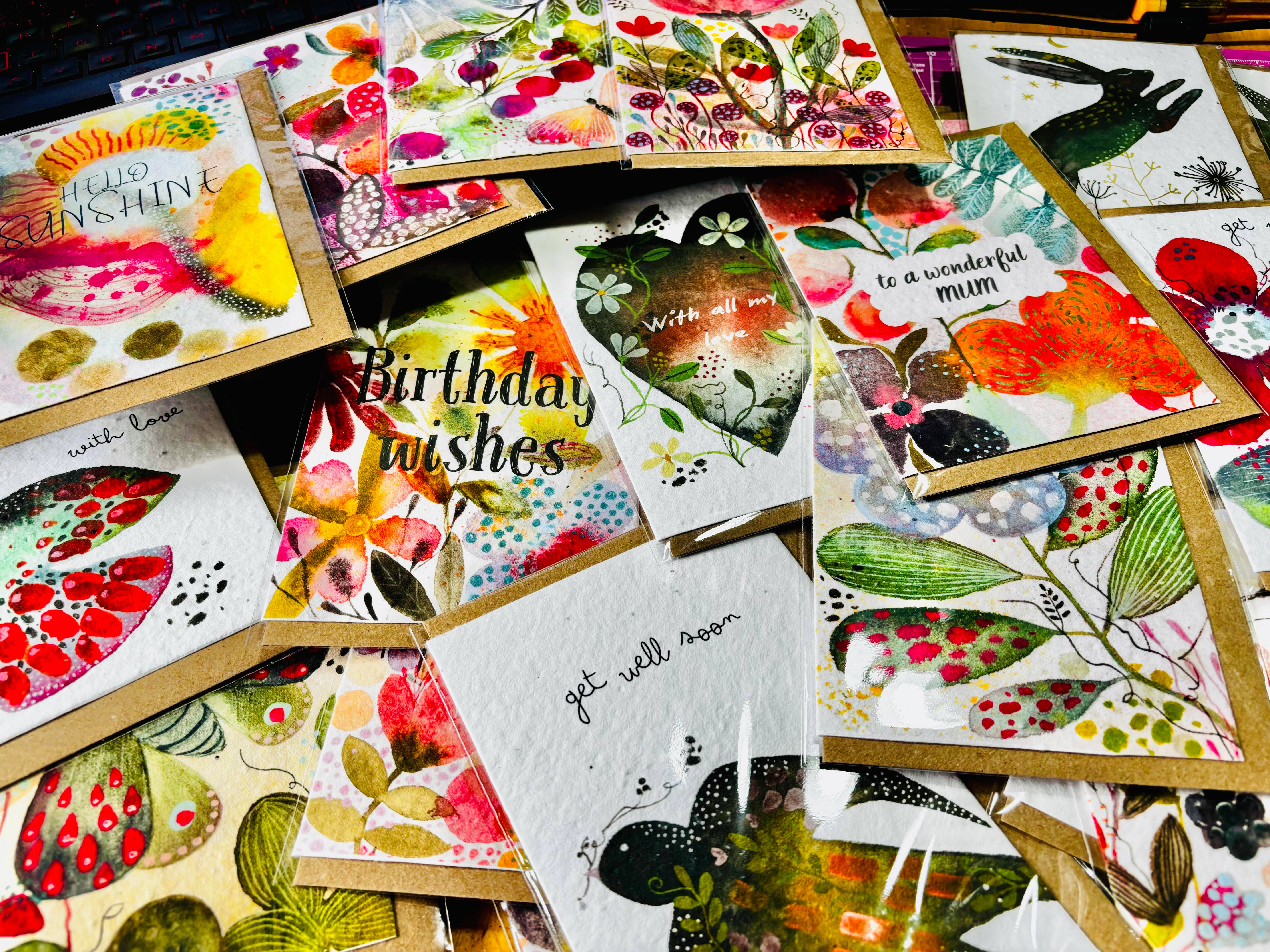 Erika's Whimsical Art – wholesale Birthday card – Plantable  Seed Paper Birthday Moth Card, Blank Inside 13