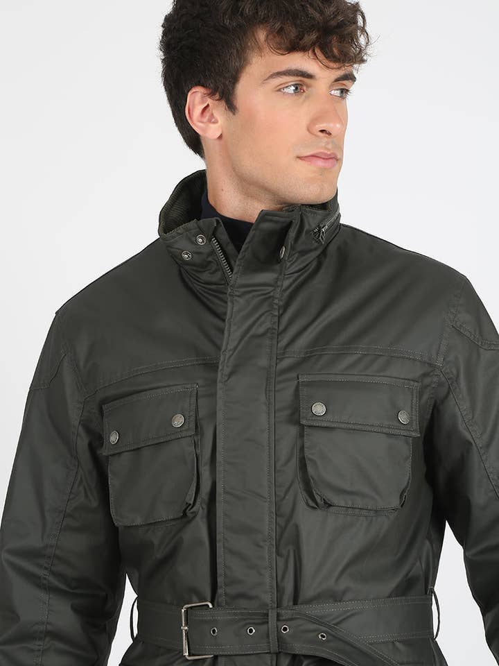 KHAKI Heritage Waxed-Type Parka Green for wholesale on Faire2