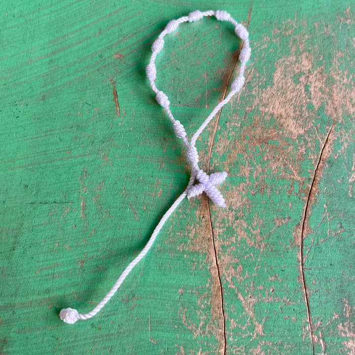 Love and Honor Jesus LLC - Wholesale Woven/Braided Bracelet - Knotted Cord Rosary Decade Adjustable Bracelet10