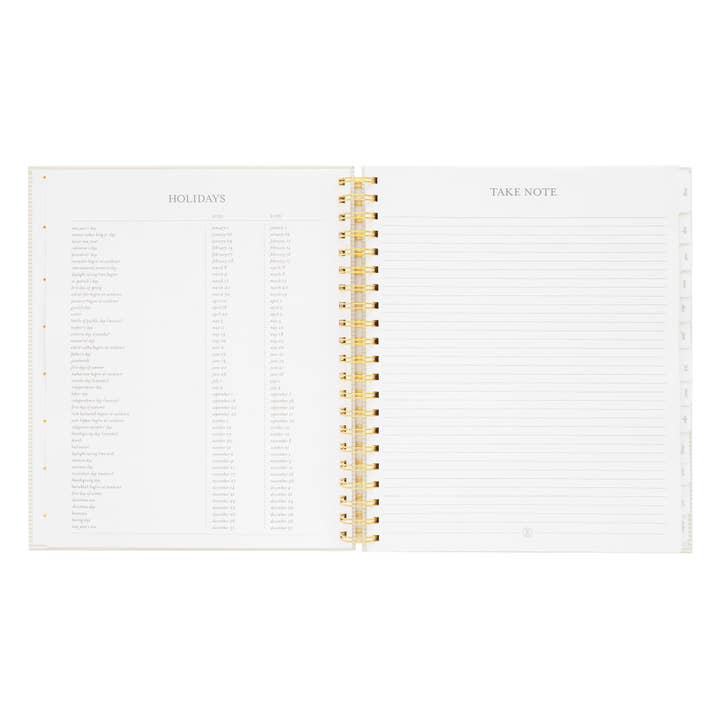 Sugar Paper - Wholesale Planner - 2025-2026 Khaki Stripe Large Weekly Spiral Academic Planner9
