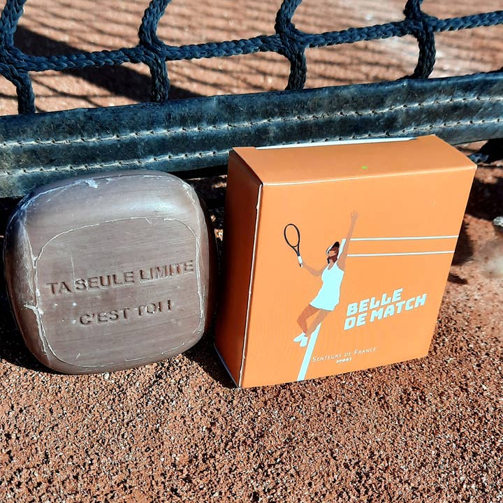 Senteurs De France – Großhandel Feste Seife – Sportseife „Belle de Match“ mit Bernstein-Duft2