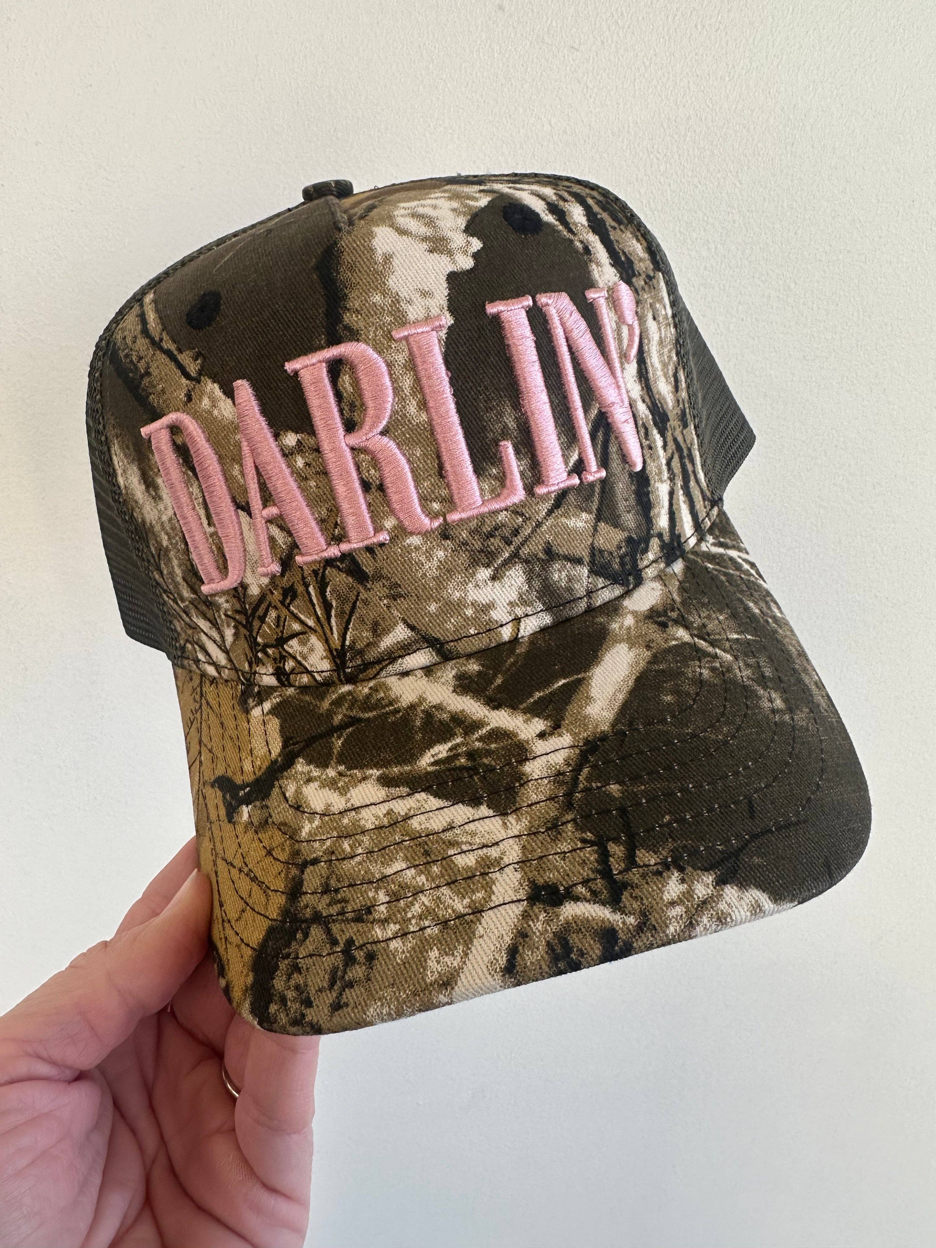 Social Statement - Wholesale Trucker Hat - Women's - DARLIN' Vintage Camo Trucker Hat