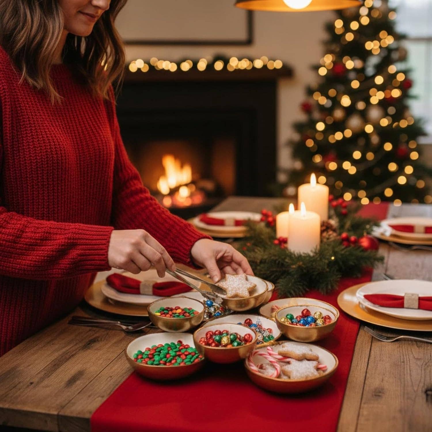 The Wine Savant /  Khen Glassware - Wholesale Serve Bowl - Cluster of 9 Round Serving Bowls Decorative Bowls Gold9