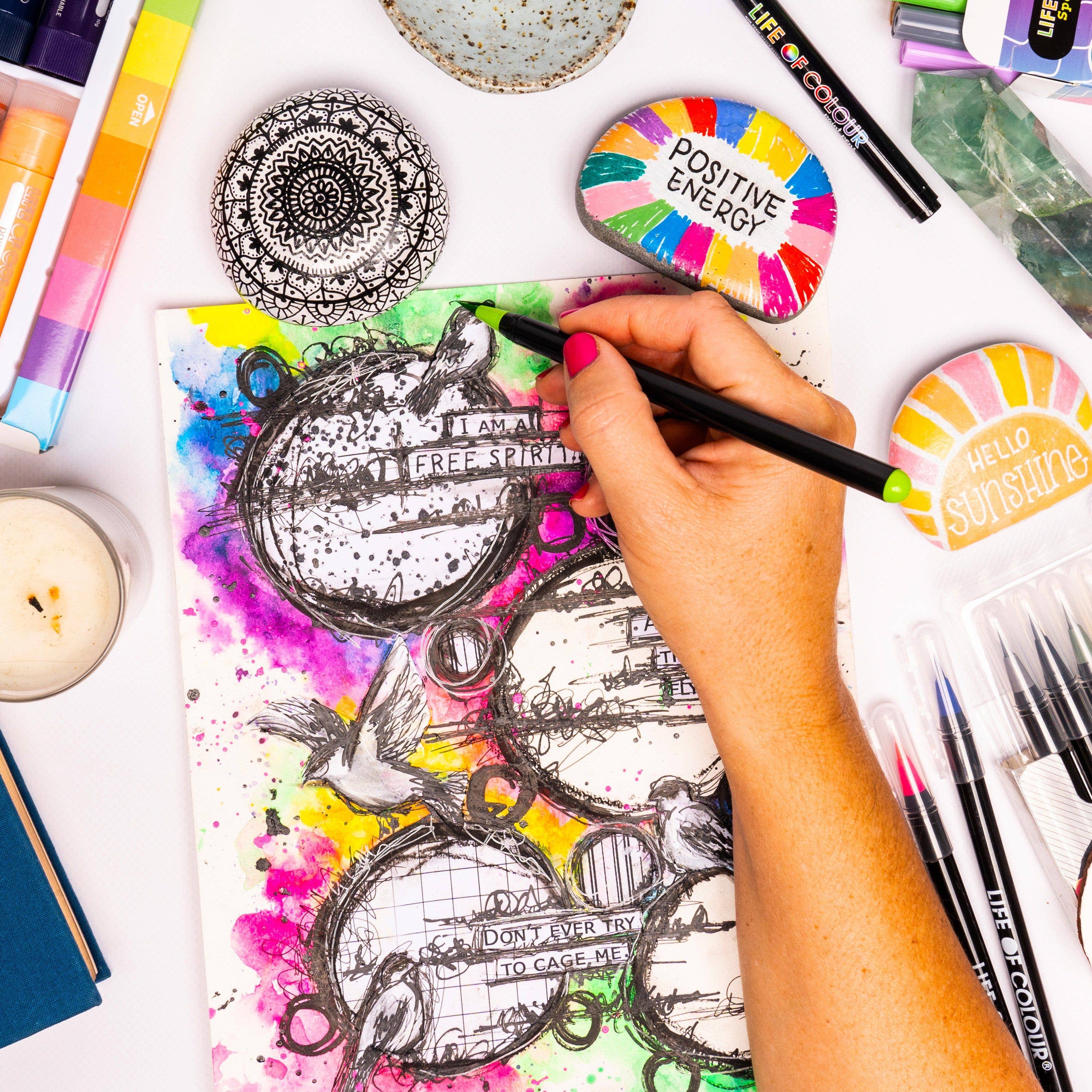 Life of Colour - Wholesale Paint set - Watercolour Brush Pens - Set of 204