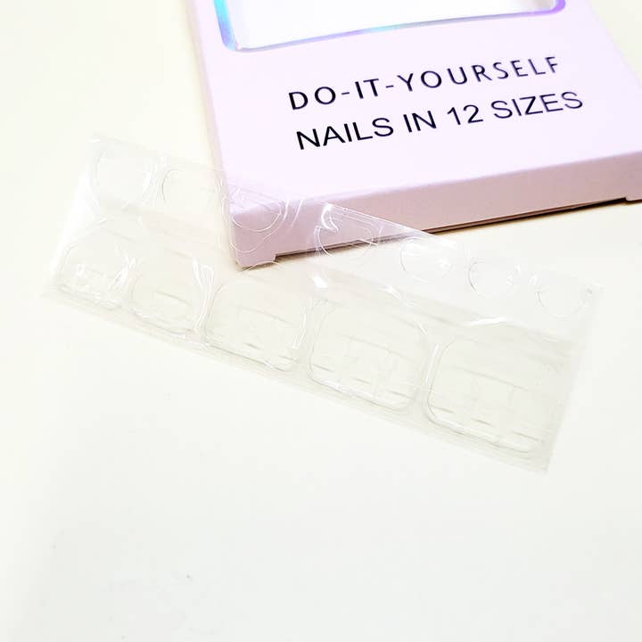 Assorted Color Women Pre Glued Press On Toe Nail Set for wholesale on Faire