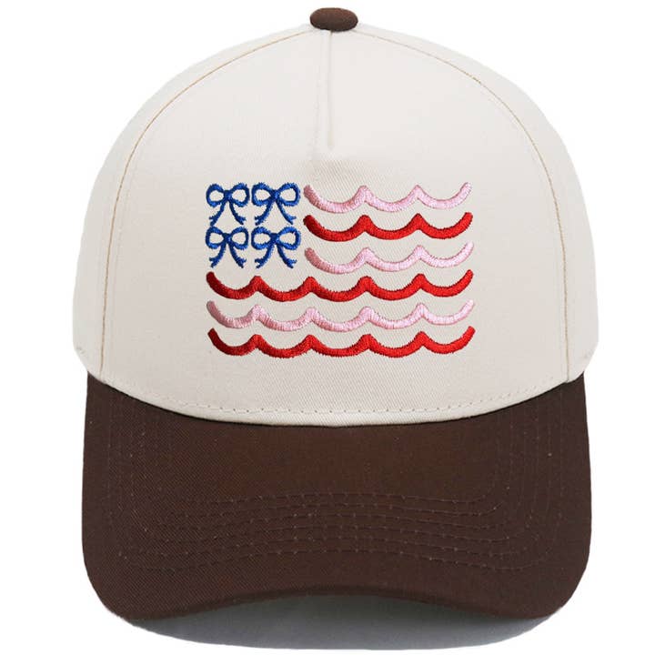 MKS America - Wholesale Baseball Cap - Women's - Bow wave trucker hat ribbon cap1