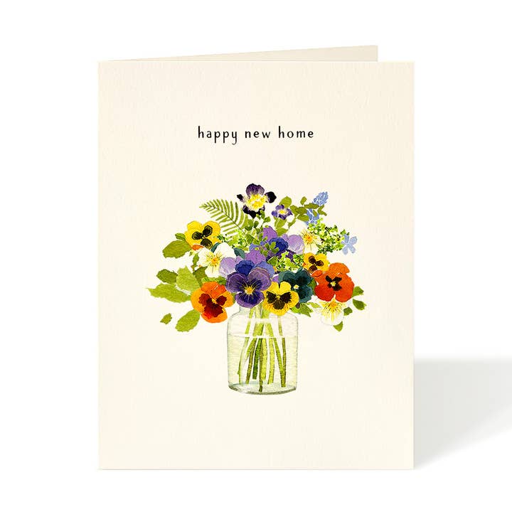 Pansies - New Home Card for wholesale by Felix Doolittle
