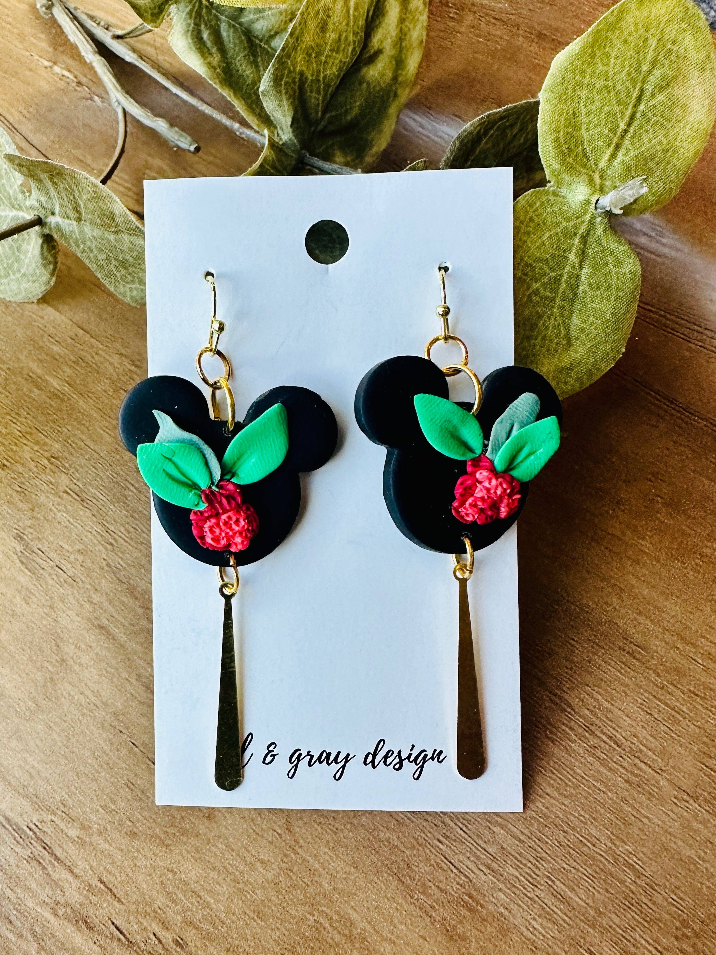 El & Gray Design - Wholesale Dangle Earrings - Theme Park Mouse Earrings (Multiple Styles Available! Click Through)3