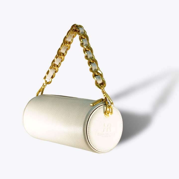 Barrel Bag (White) for wholesale by Hampton Road Designs