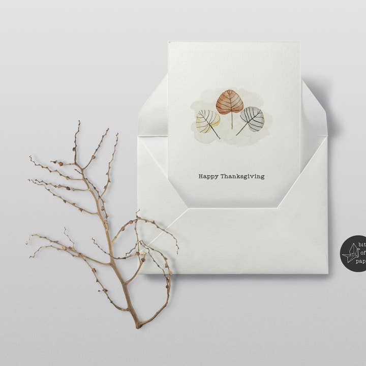 Thanksgiving fall leaves for wholesale by Bits of paper design co