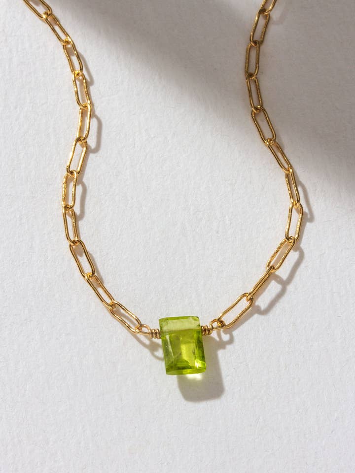 Colar de Pedras Preciosas Prism - Agosto por atacado de Luna Norte