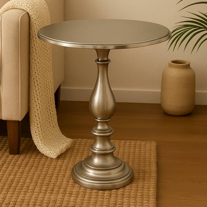 Accentbord | Dekorativt aluminiumshamrat bord | 20x25,5" för wholesale av ExpoBazaar