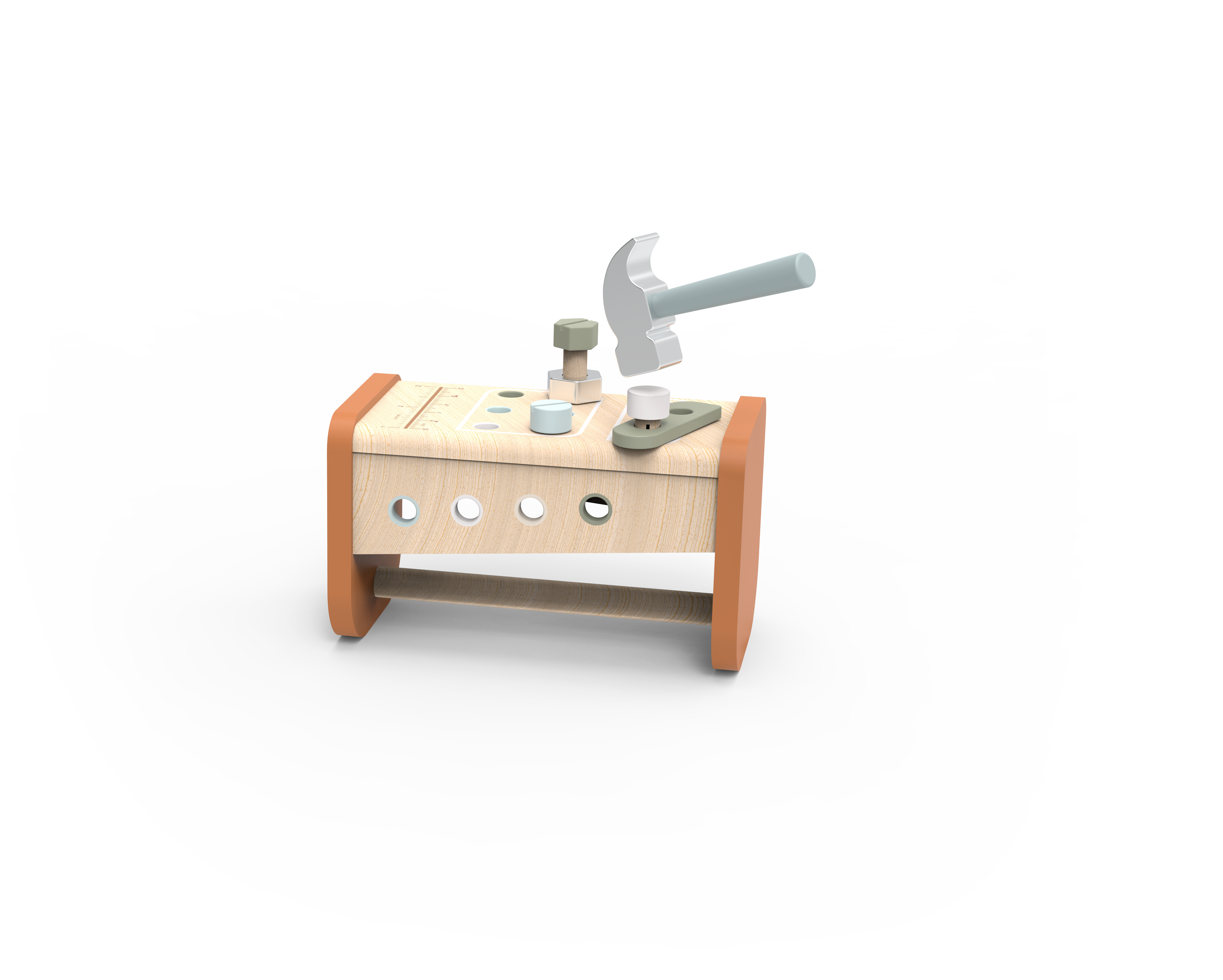 BTL Diffusion UK LTD – wholesale Wood toy – Child – Speedy Monkey Tool Box - Workbench (2 In 1)4