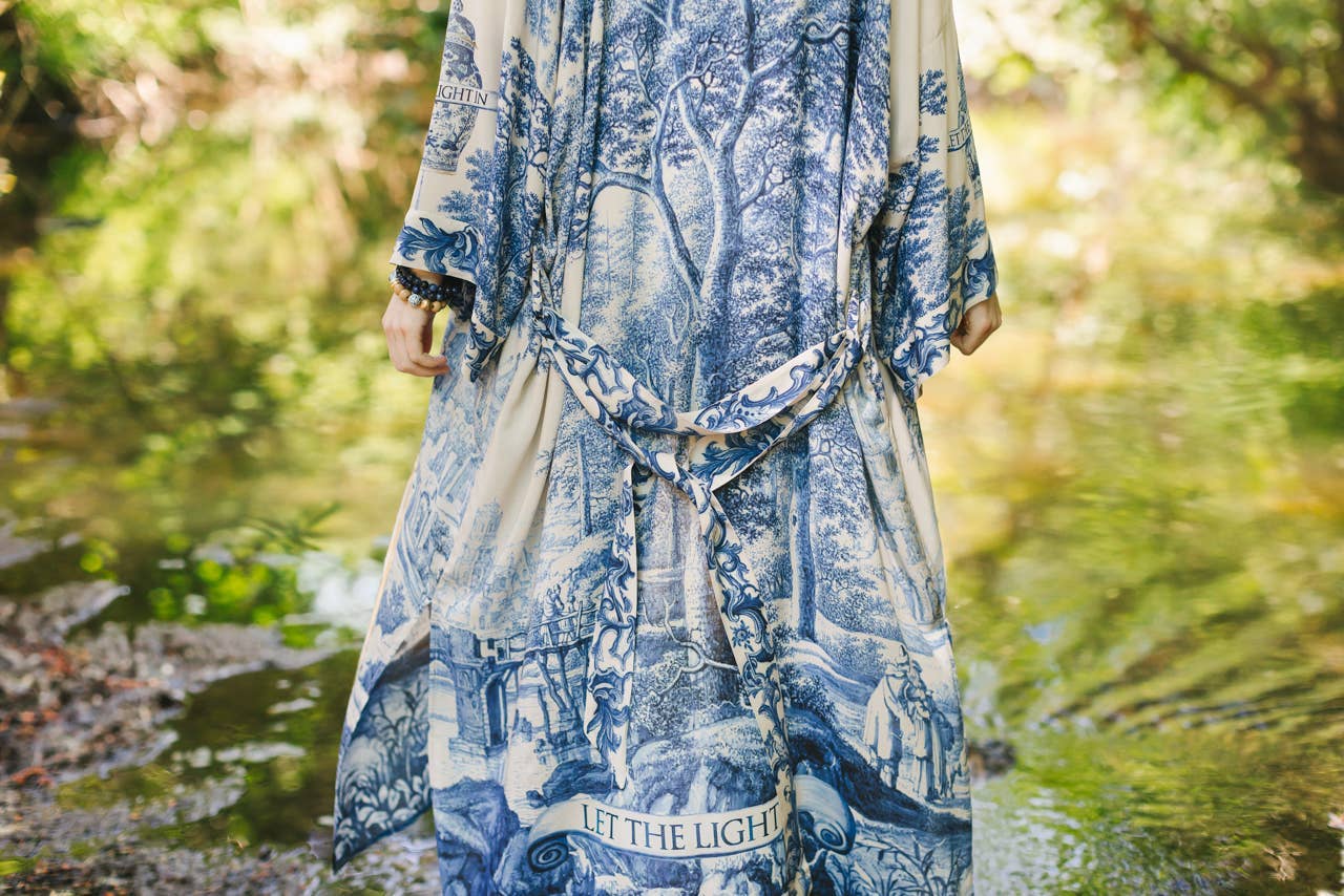 Market of Stars (Worldwide) - Wholesale Kimono - Women's - Let The Light In Opera Duster Kimono Robe w/ Delft10