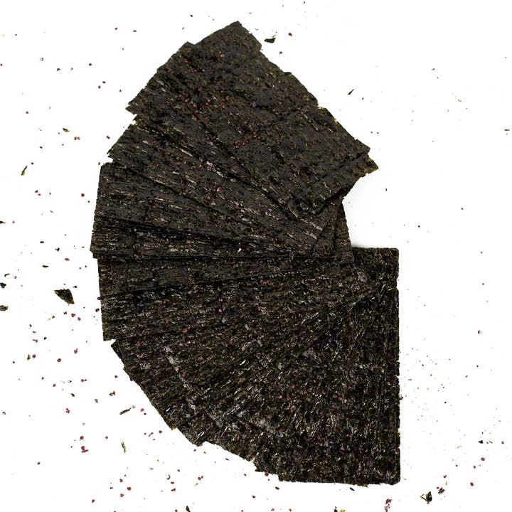 Umami Insider - Wholesale Dried/Dehydrated Vegetables - Ume Plum Seasoned Roasted Nori Seaweed Snack, 32 Sheets2