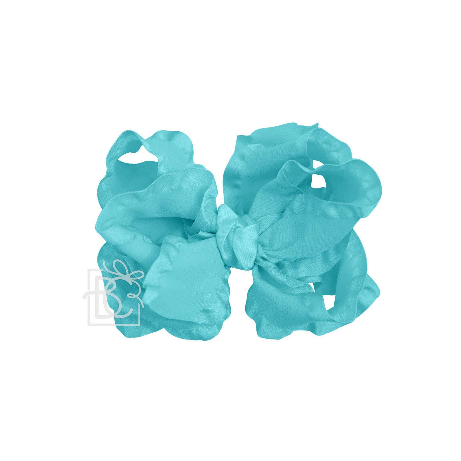 Beyond Creations, LLC - Wholesale Hair Bow - Kids - DOUBLE RUFFLE BOW ON CLIP28