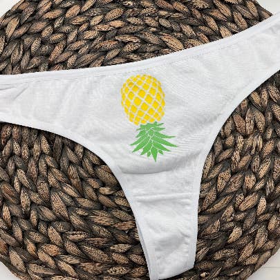 Dirty Grove by Hazel Grove Customs - Wholesale Underwear - Women's - Upside Down Pineapple Thong, Sexy Thong, Swingers