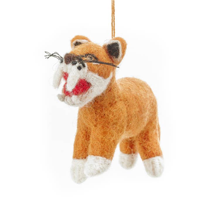 Felt So Good – wholesale Prydnad – Handgjord filt jägare sabel tand tiger hängande dekoration