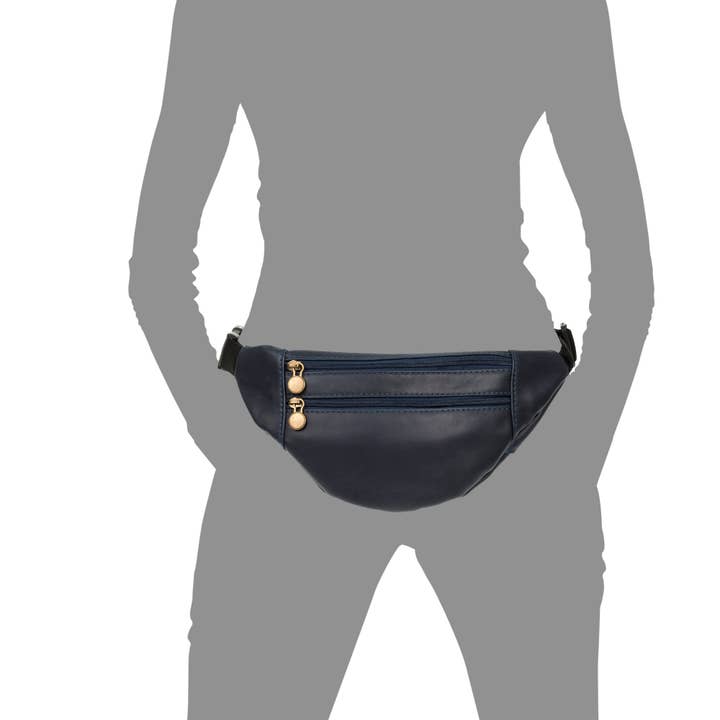 FIRENZE ARTEGIANI - Wholesale Belt Bag - Unisex - Clara Fashionable Unisex Fanny Pack. Genuine Sauvage Leather7