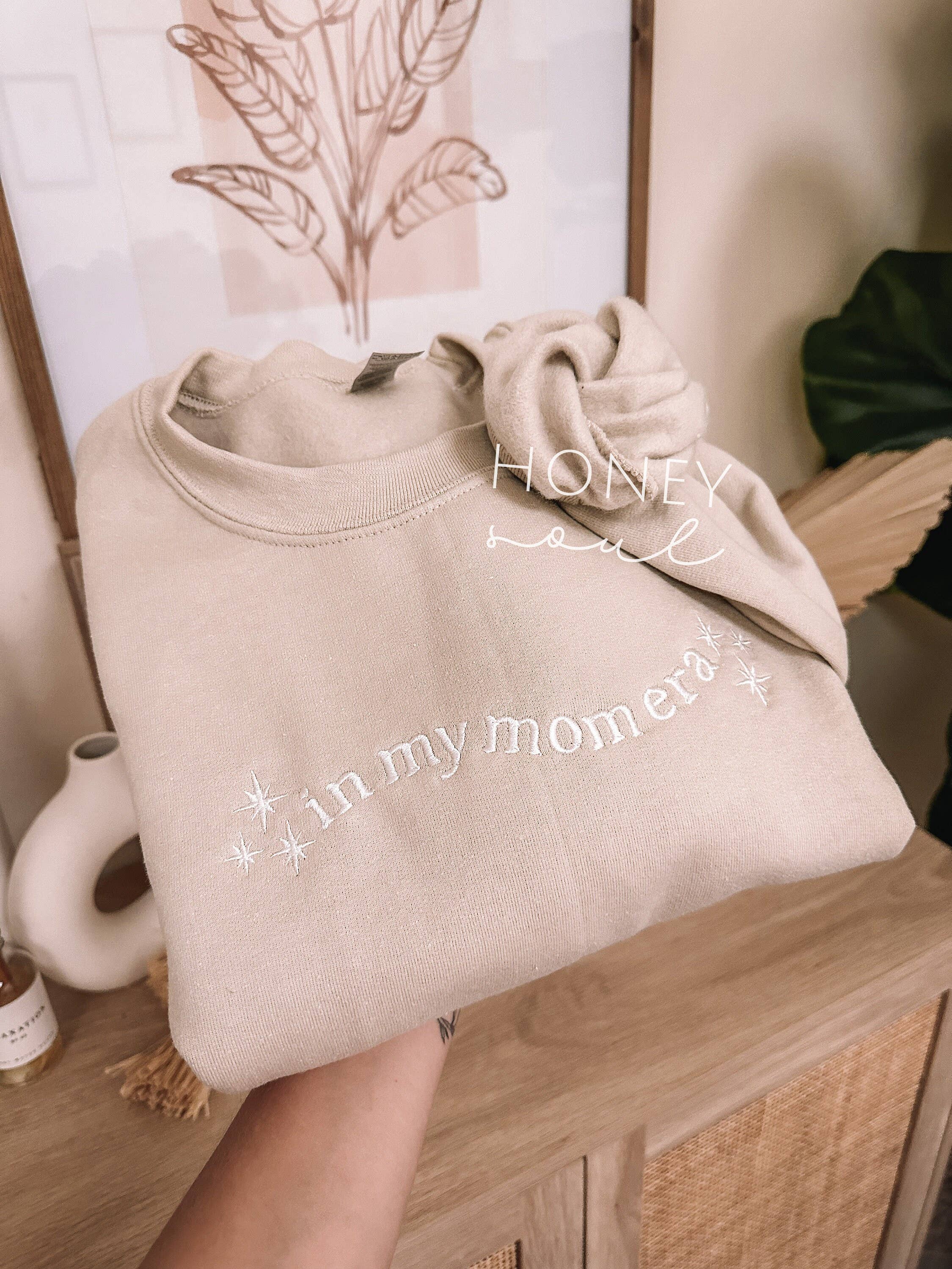 Honey Soul LLC - Wholesale Sweatshirt - Women's - Embroidered In My Mom Era Crewneck5
