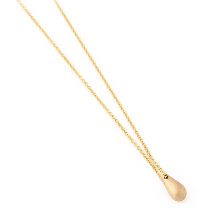 Collier goutte de pluie (petit bronze) pour la vente par Amy Wing Designs