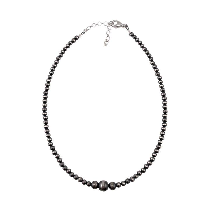 Desert Pearl Mixed Bead Necklace Sterling Silver. Available in 14" or 18" for wholesale by Select Lines