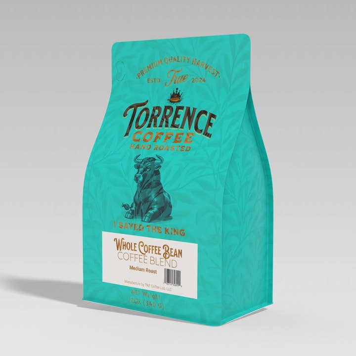 12oz Whole Bean - Torrence Coffee Blend - Specialty Coffee - Medium Roast for wholesale by TNT Coffee Lab, LLC