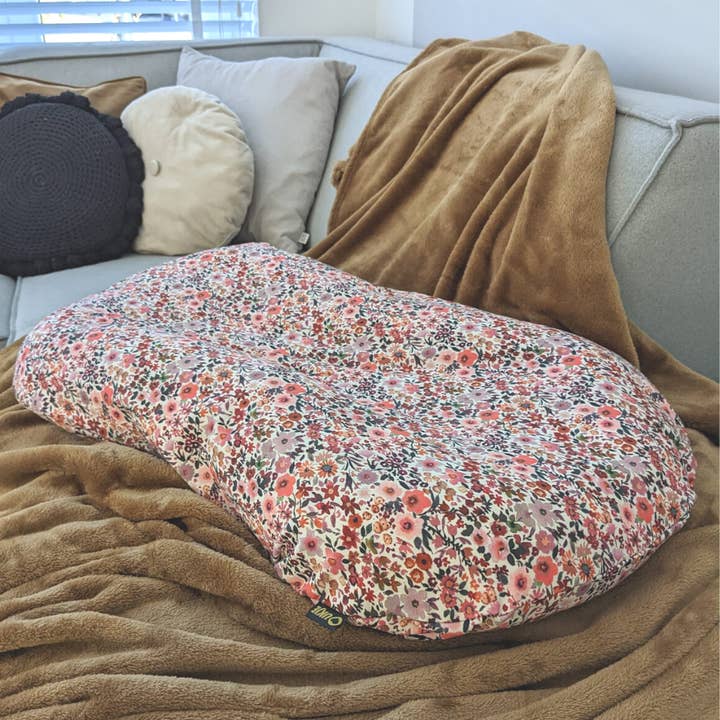 Cover for Snuggle Me | Infant Lounger Cover | Pink Flowers for wholesale on Faire5