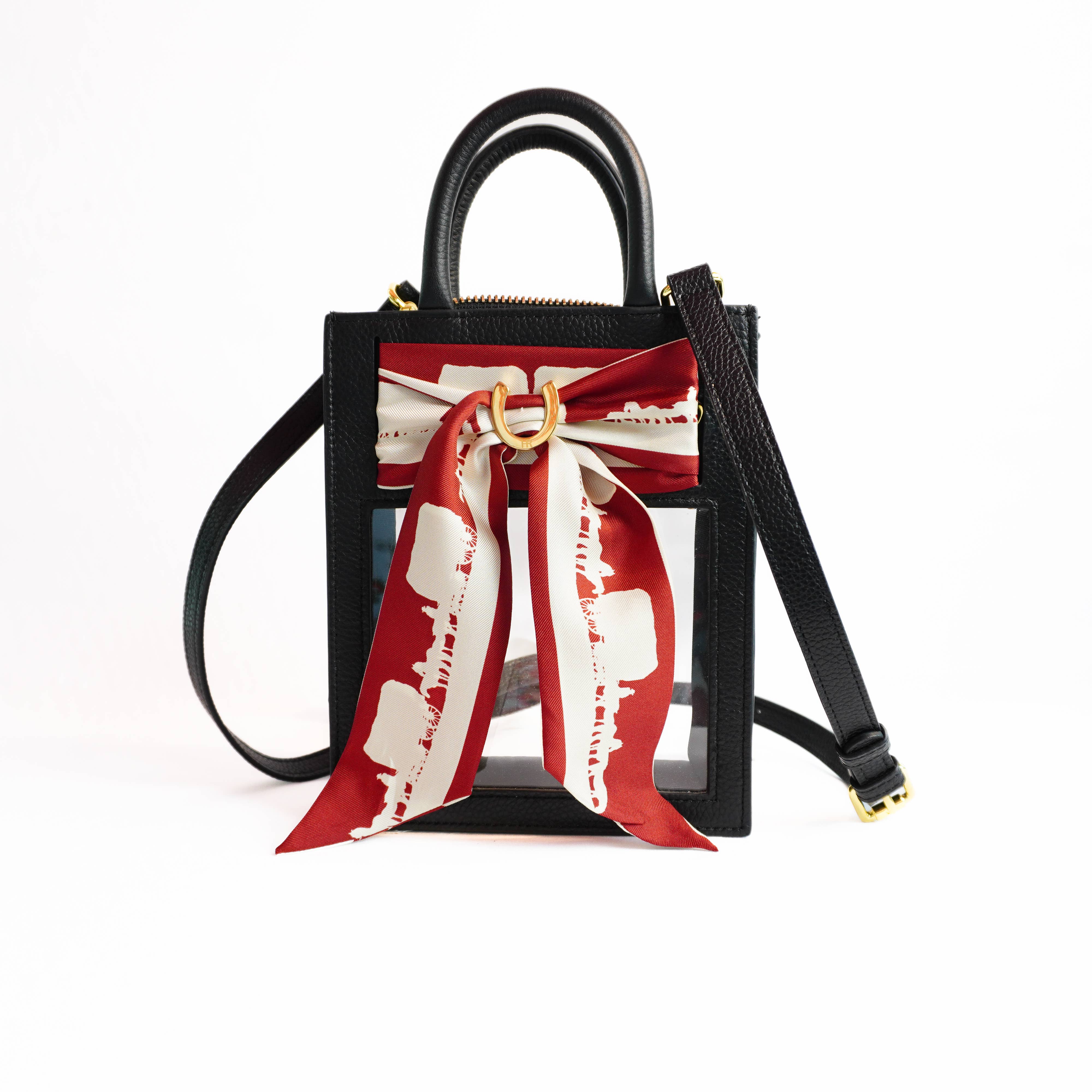 Hampton Road Designs - Wholesale Crossbodytas - Dames - Mini Calista Clear + Oklahoma! Twilly0