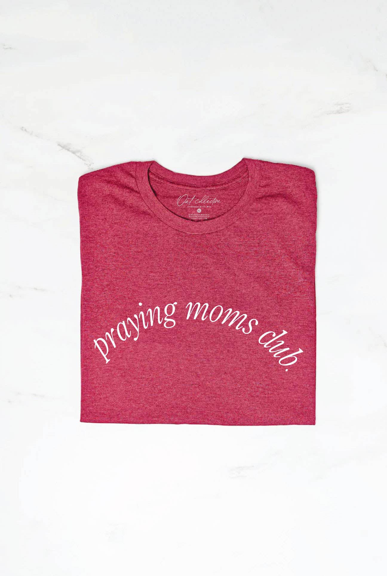 OAT COLLECTIVE - Wholesale Screen Printed T-Shirt - Women's - PRAYING MOMS CLUB  Graphic T-Shirt4