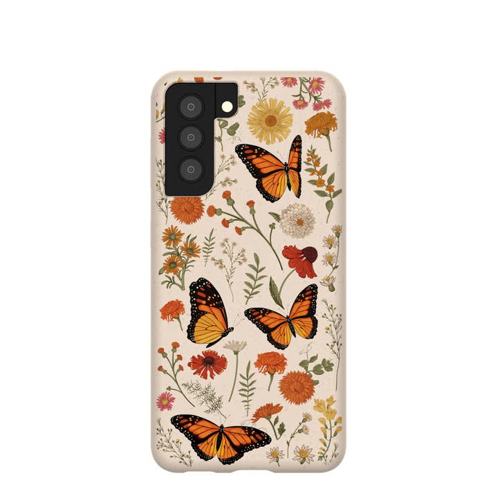 Seashell Monarch Butterfly Samsung Galaxy S21 Case for wholesale by Open Mind Developments Corporation