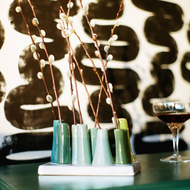 Chive - Wholesale Vase - Pooley Colorful Bud Vase For Flower Arranging Rectangular63