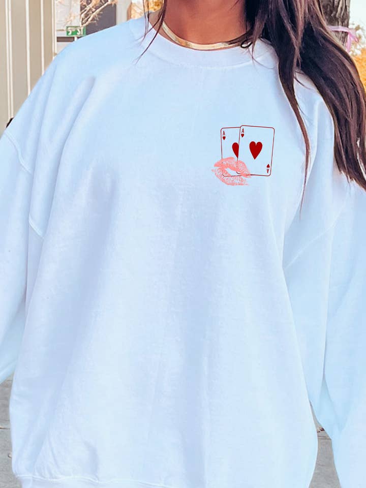 Spirit+Tribe - Wholesale Graphic Sweatshirt - Women's - LUCKY GIRL SYNDROME