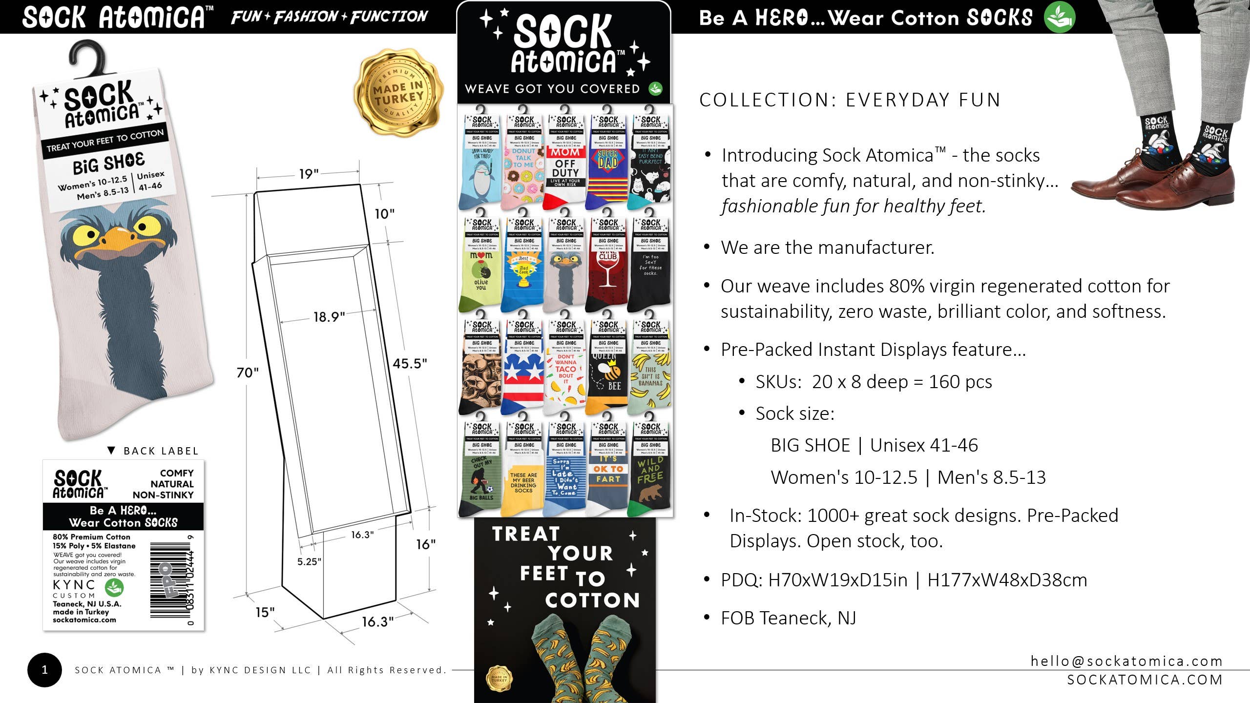 KYNC Custom - Wholesale Socks - Unisex - 160 Pairs Cotton Socks | Best Everyday Design6