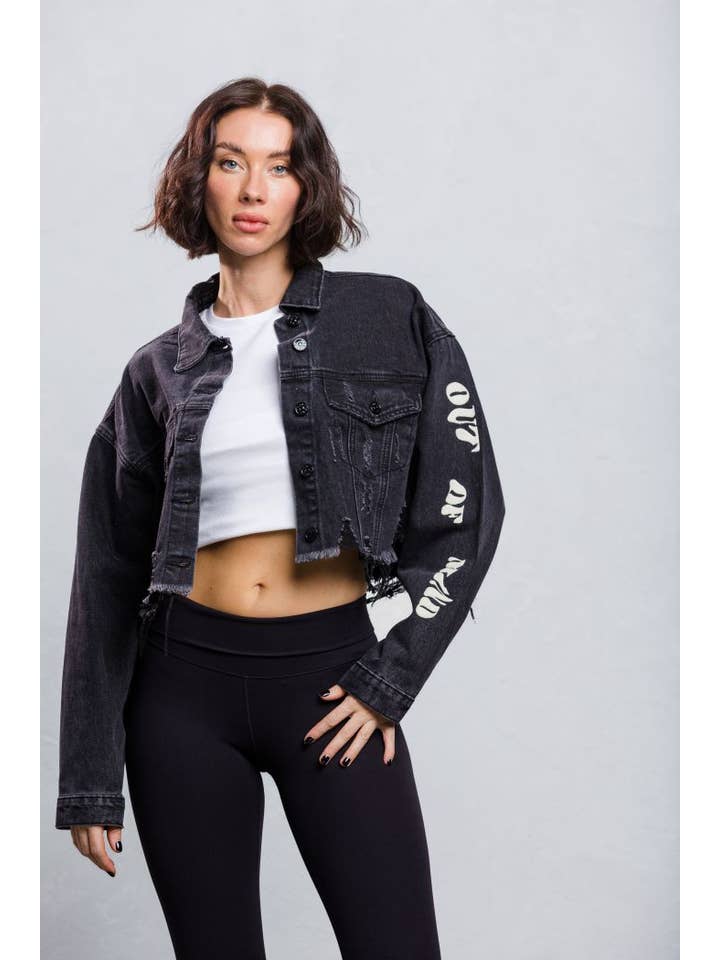 Trio Urban - Venta al por mayor Cazadora vaquera - Mujer - Chaqueta vaquera Mood Crop