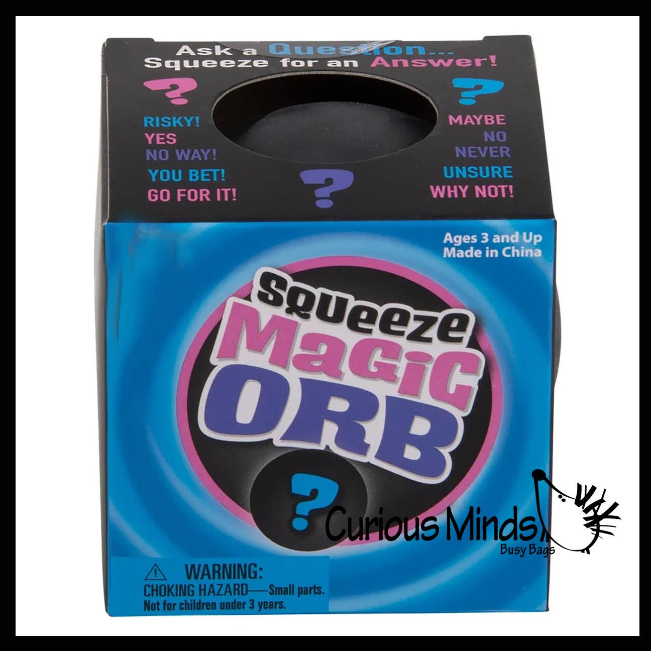 Curious Minds Toys - Wholesale Squishy Toy - Kids & Baby - 1 Magic Fortune Answering Black Ball Question Toy - Fortune 3
